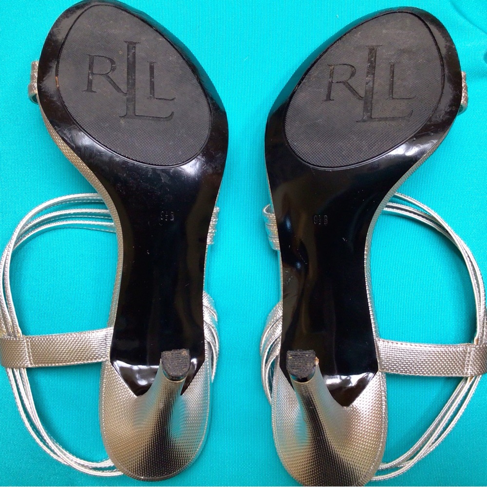 Ralph Lauren heel sandals. - Picture 4 of 7